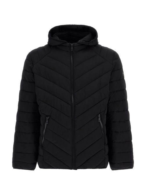 جاكيت مبطن بقصة عادية أسود Guess