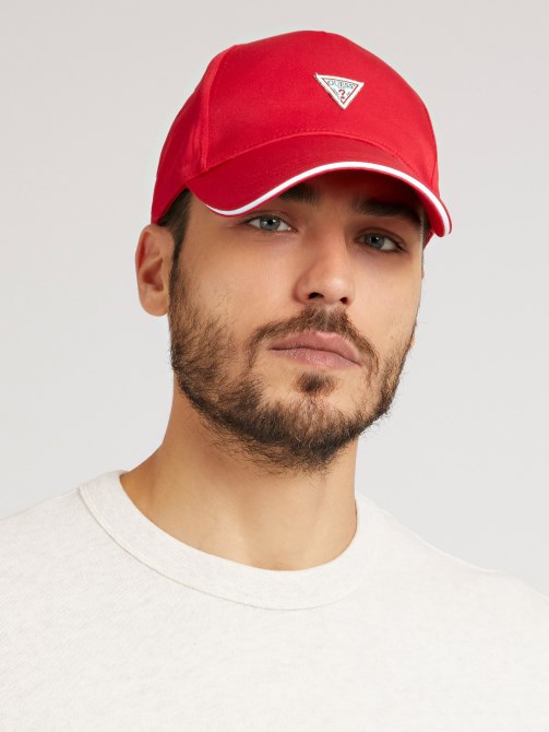 قبعة بيسبول شعار المثلث الأحمر Guess