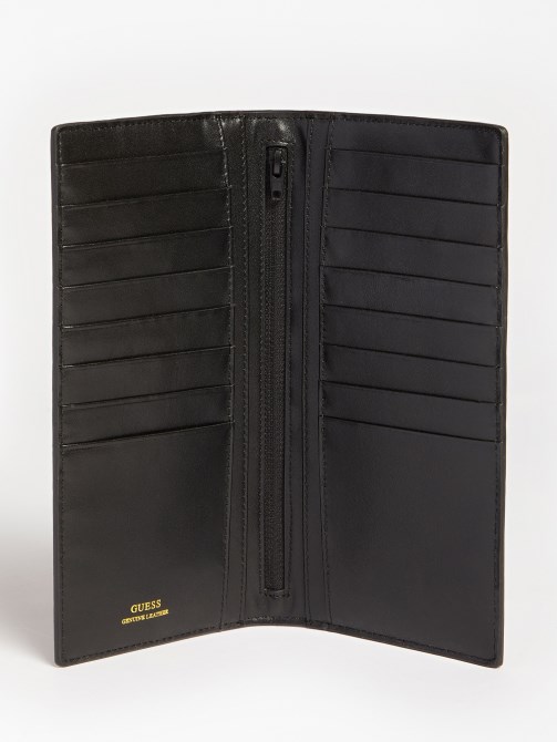 جيس محفظة بطبعة جلد التمساح أسود