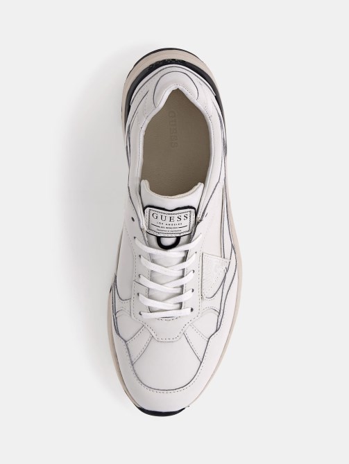 إيمولا حذاء رياضي مثلث الشكل أبيض Guess