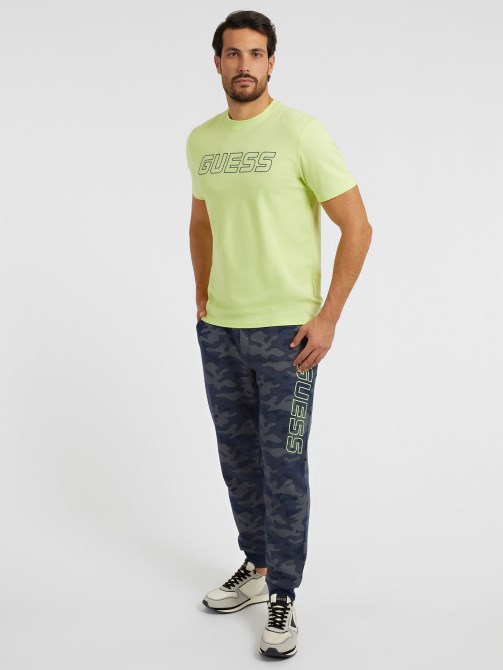 أمامي Lgoo T-shirt Green Guess