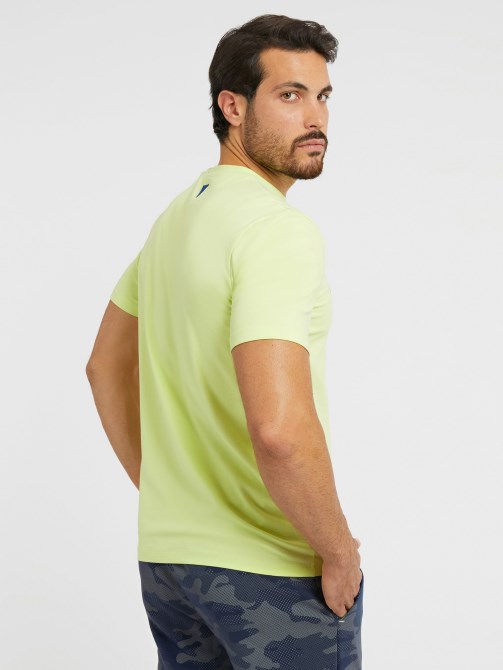 أمامي Lgoo T-shirt Green Guess