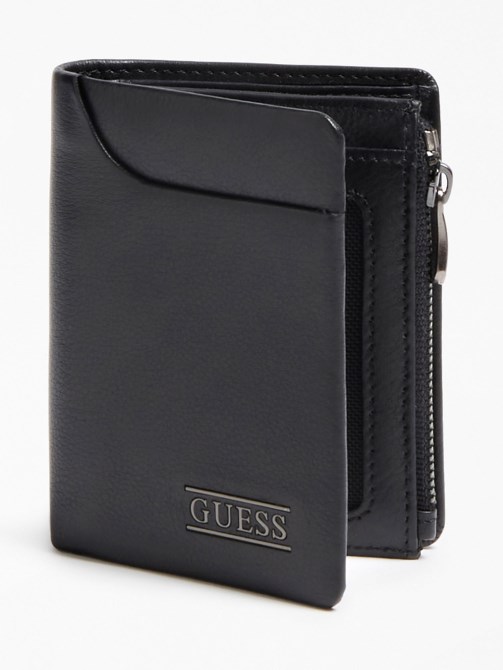 Guess New Boston Real Leather Wallet. جيس محفظة بوسطن من الجلد الحقيقي. جيس محفظة بوسطن من الجلد الحقيقي