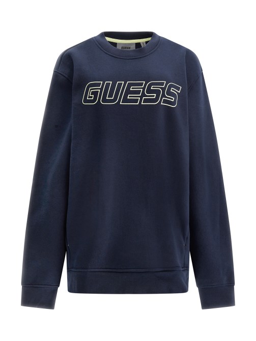 سويت شيرت بشعار أمامي Guess أزرق