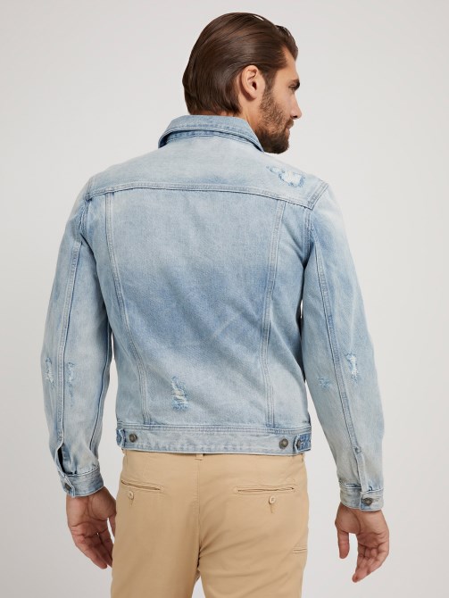 جاكيت جينز أزرق منتظم تخمين يجعل الجديد