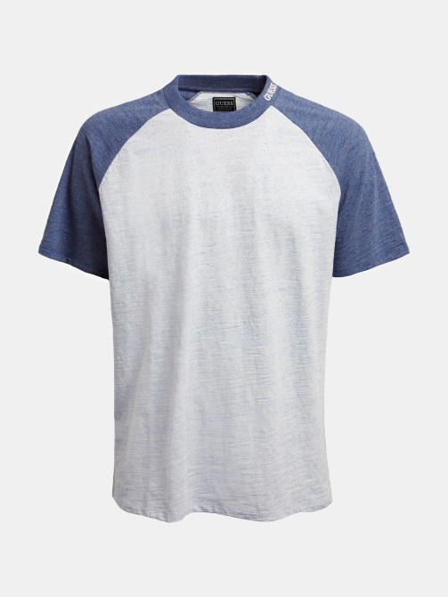 تيشيرت بألوان متباينة جيس أزرق متعدد