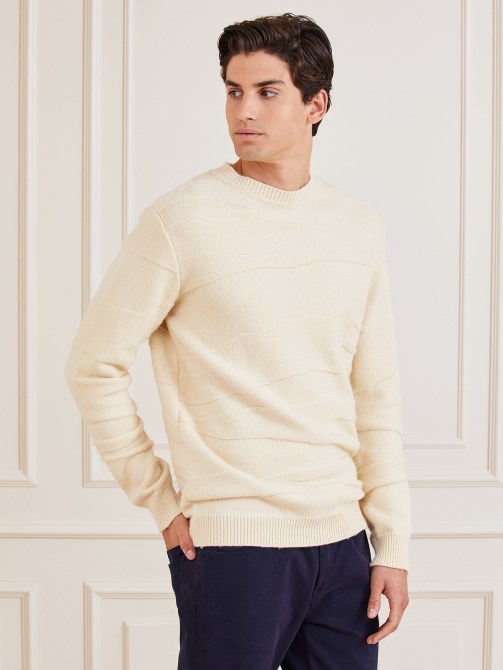 سترة من الصوف باللون البيج من Guess Marciano
