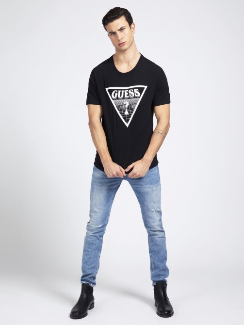أزرق جينز سحجات ضيقة من Guess