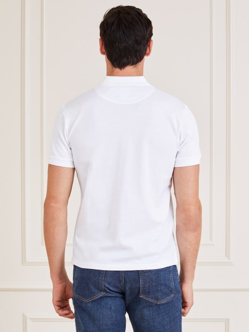 قميص بولو قطن أبيض من Guess