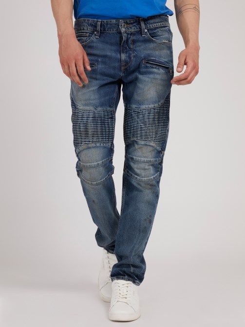 بنطلون دينم بقصة ضيقة من Guess Biker