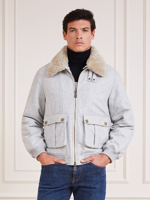 مزيج الصوف Marciano Bomber Guess الأبيض