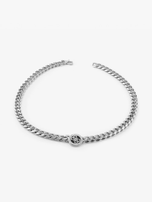 4g-icon-necklace أسود Guess