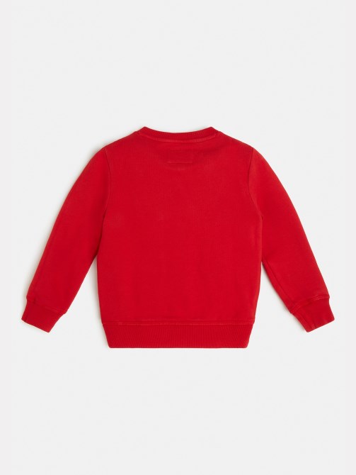 قميص من النوع الثقيل طاقم الرقبة تخمين أحمر