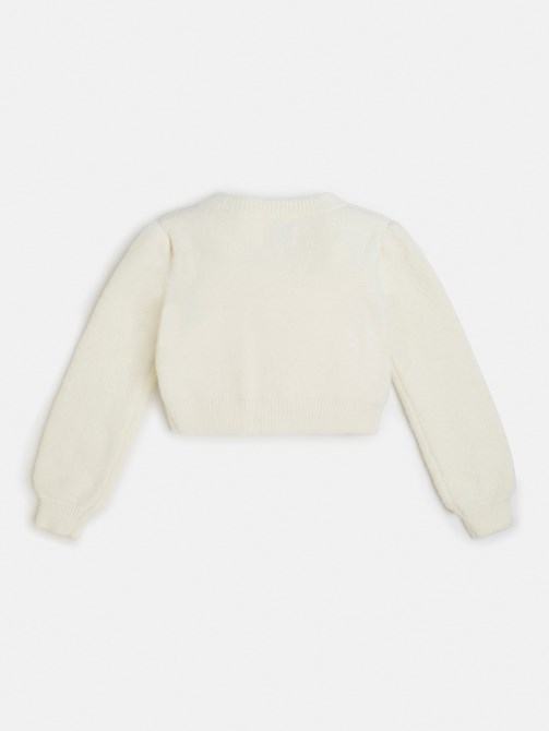 سترة كارديجان بيضاء تخمين