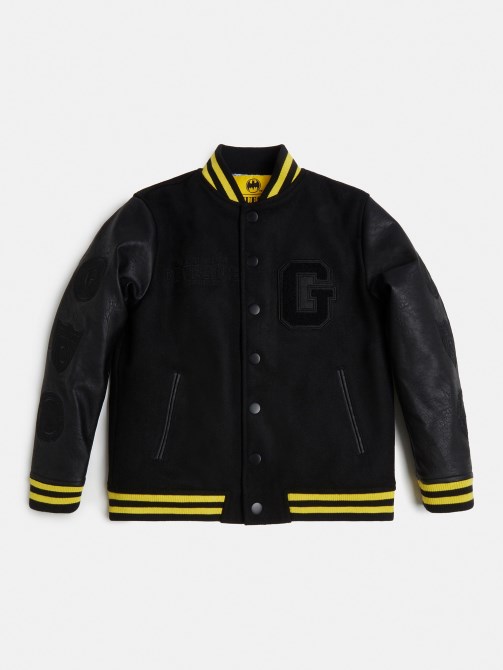 Batman Print Bomber Guess أسود