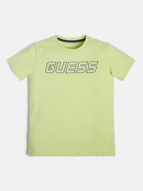 تيشيرت بشعار أمامي أخضر Guess