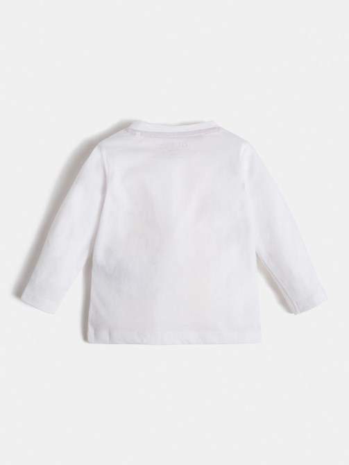 تيشيرت بشعار أبيض Guess