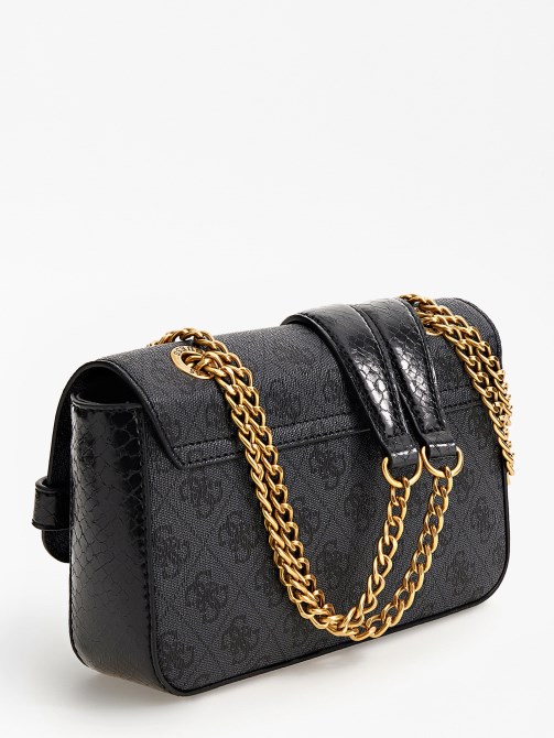 حقيبة كروس صغيرة بشعار 4g من Zadie باللون الرمادي