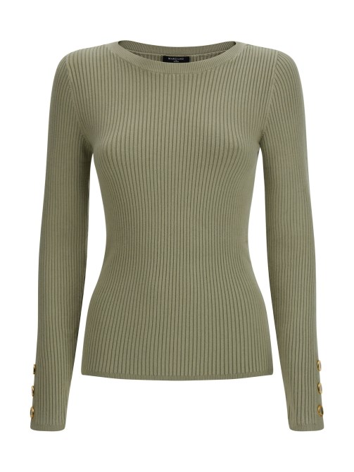 سترة خضراء برقبة قارب Marciano من Guess