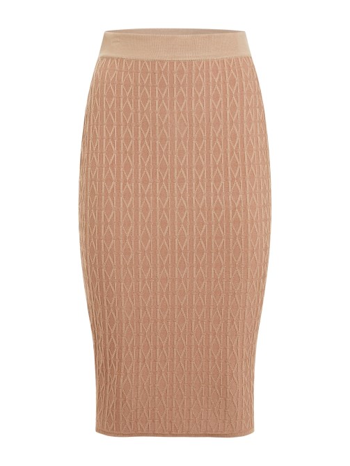 بيج Guess Marciano Jacquard Skirt