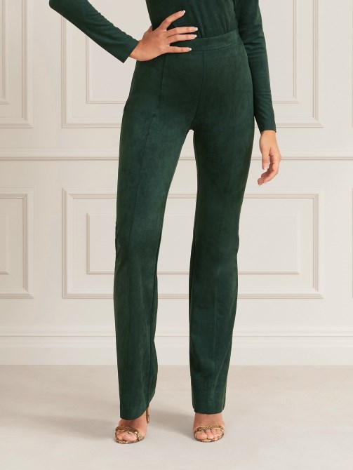 Marciano Faux Suede Pant Green Guess