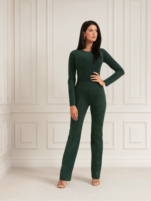 Marciano Faux Suede Pant Green Guess