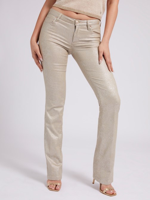 بنطال Bootcut طباعة أنيماليير بيج Guess