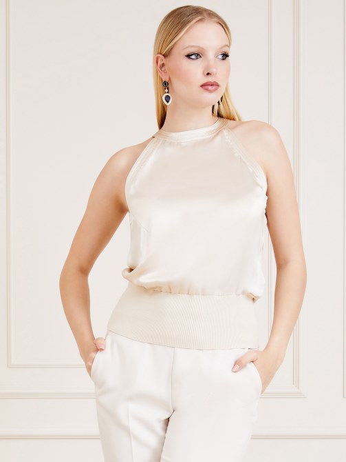 بيج سترة علوية من الحرير من Guess Marciano