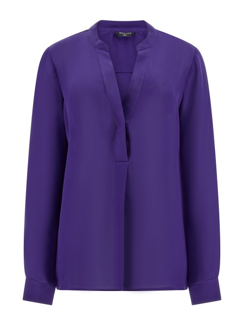 بلوزة من الحرير Marciano Guess Purple