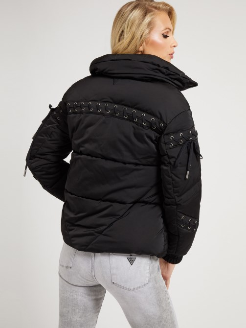 سترة مبطنة برباط أسود Guess