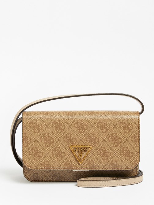 جراب موبايل Guess Laurel باللون البيج مزود بحزام