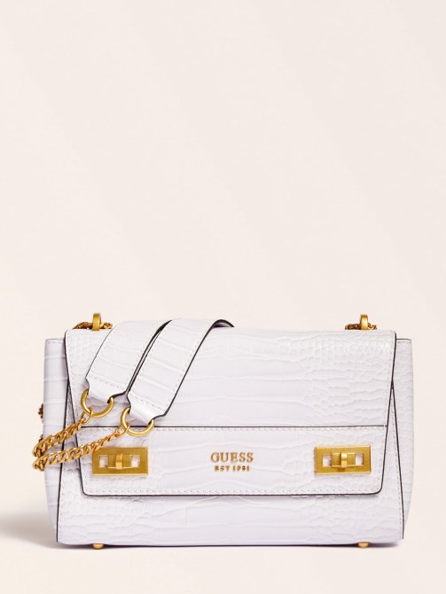 Katey Croc طباعة Crossbody Lilac Guess