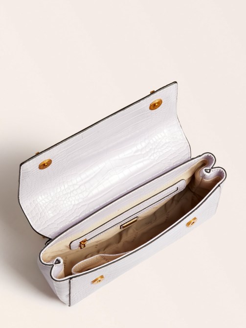 Katey Croc طباعة Crossbody Lilac Guess