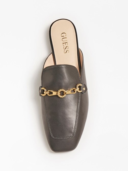 مزيج جلد ماريسا Sabot أسود Guess