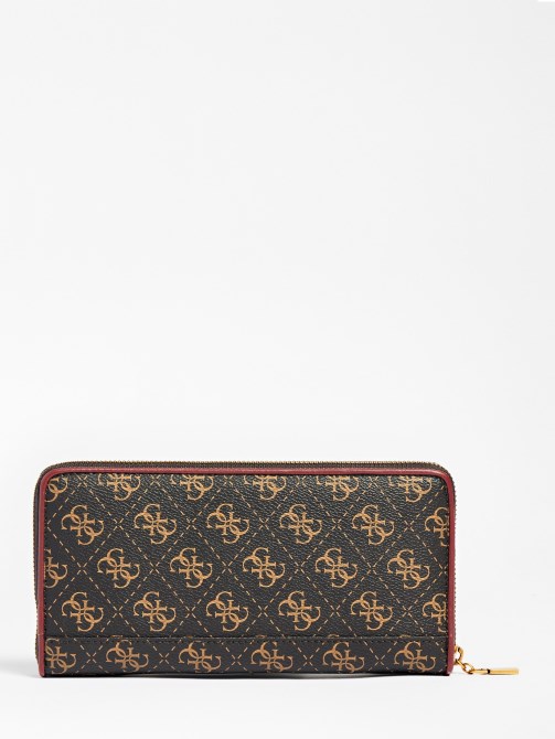محفظة Izzy Maxi Guess باللون الأسود