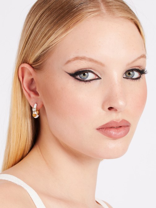 أقراط نيون من الذهب