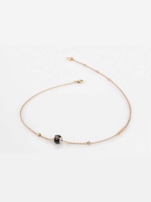 4g-loop-necklace Guess أسود متعدد