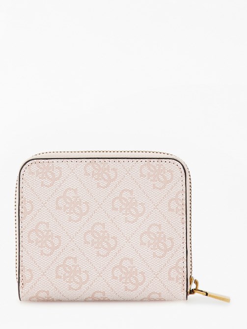 Ginevra 4g Logo Mini Wallet Cream Guess