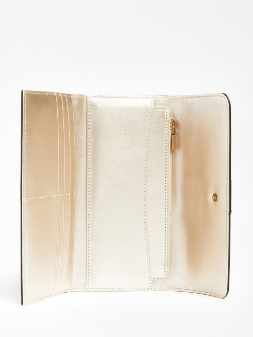 Ginevra 4g Logo Maxi Wallet كريم تخمين
