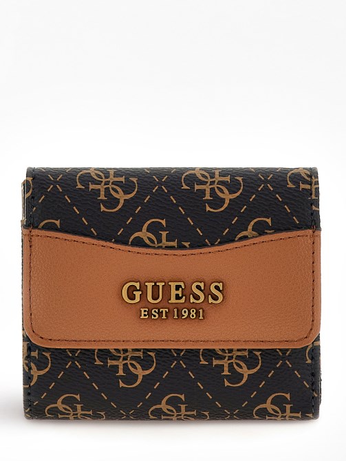 Nell 4g Logo Mini Wallet Brown Guess