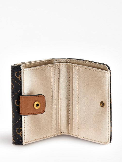 Nell 4g Logo Mini Wallet Brown Guess