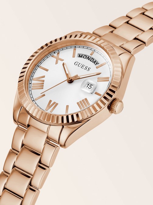 تقويم ساعة تخمين الذهب الوردي