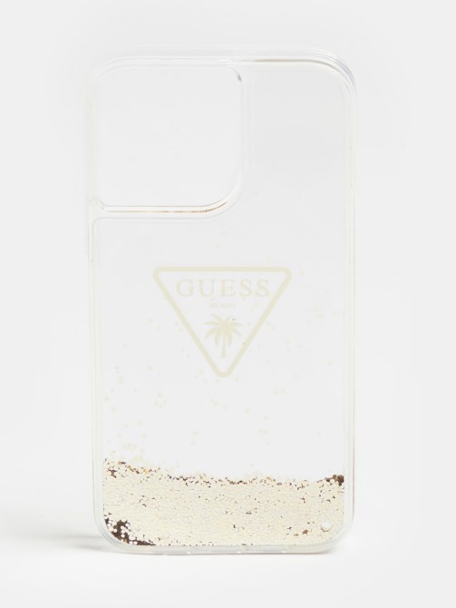 غطاء جليتر Iphone 14 Pro Max White Guess
