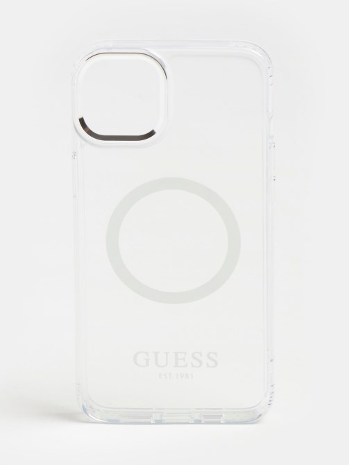 غطاء Iphone 14 Plus Magsafe Silver Guess