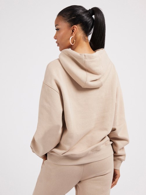 كنزة بشعار أمامي Guess بيج