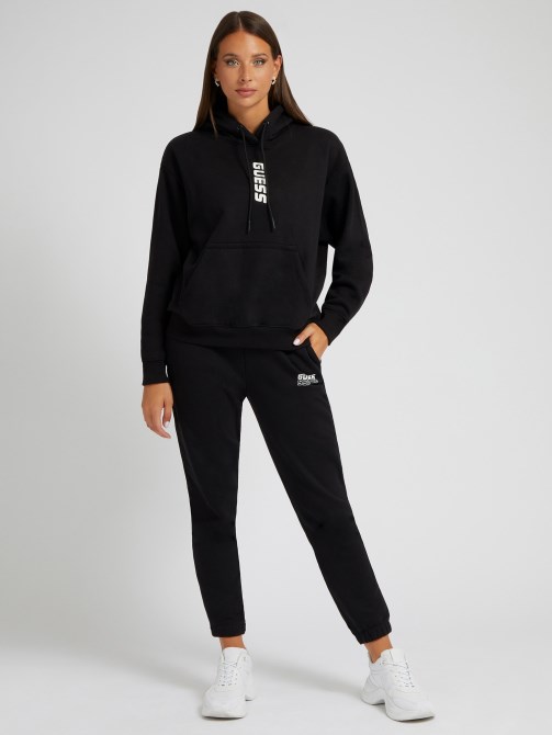 بنطلون رياضي بشعار أسود Guess