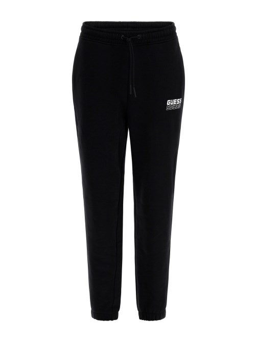 بنطلون رياضي بشعار أسود Guess