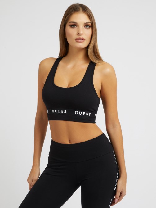 ليقنز بشريط شعار أسود من Guess
