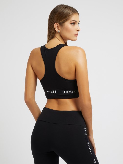 ليقنز بشريط شعار أسود من Guess