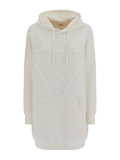 سويت شيرت أبيض بشعار أمامي Guess اتجاه جديد